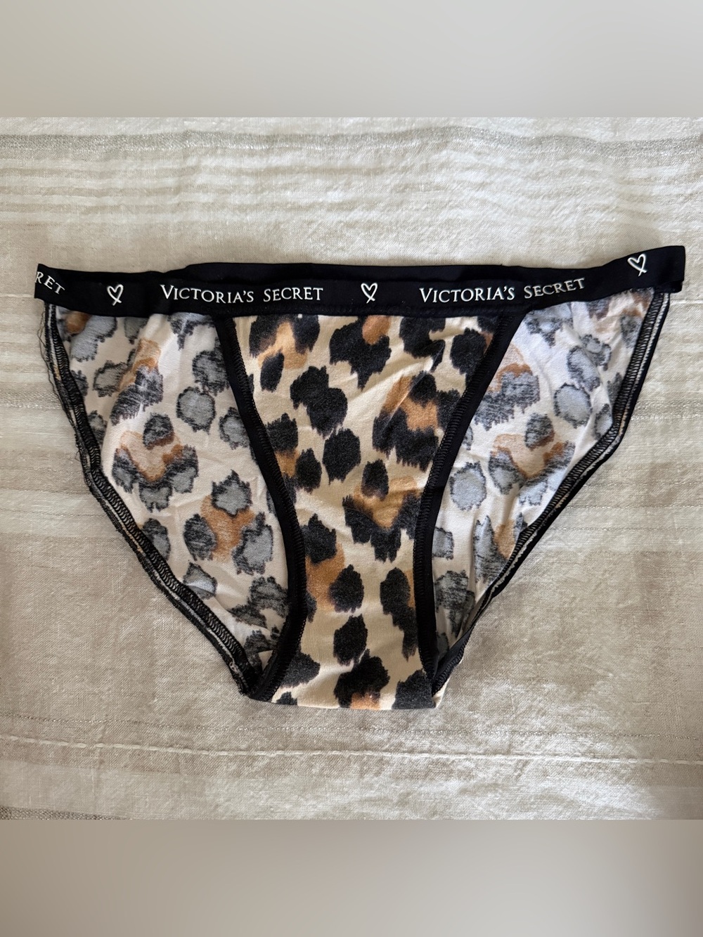 Victoria's Secret Leopard Print String Bikini Brief S